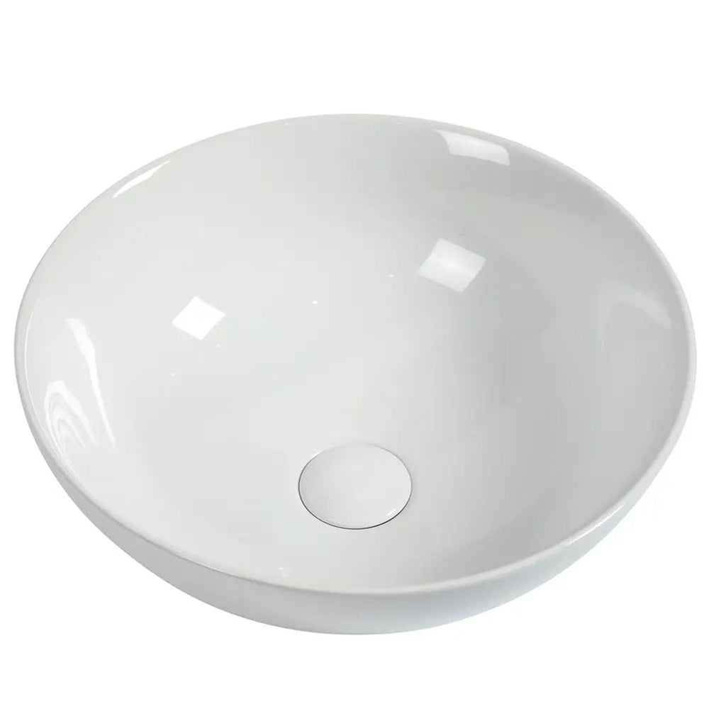 ZUMI RONDA ABOVE COUNTER BASIN GLOSS WHITE 395MM