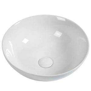 ZUMI RONDA ABOVE COUNTER BASIN GLOSS WHITE 395MM