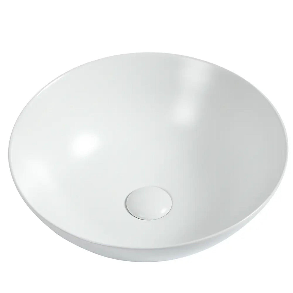 ZUMI RONDA ABOVE COUNTER BASIN MATTE WHITE 395MM