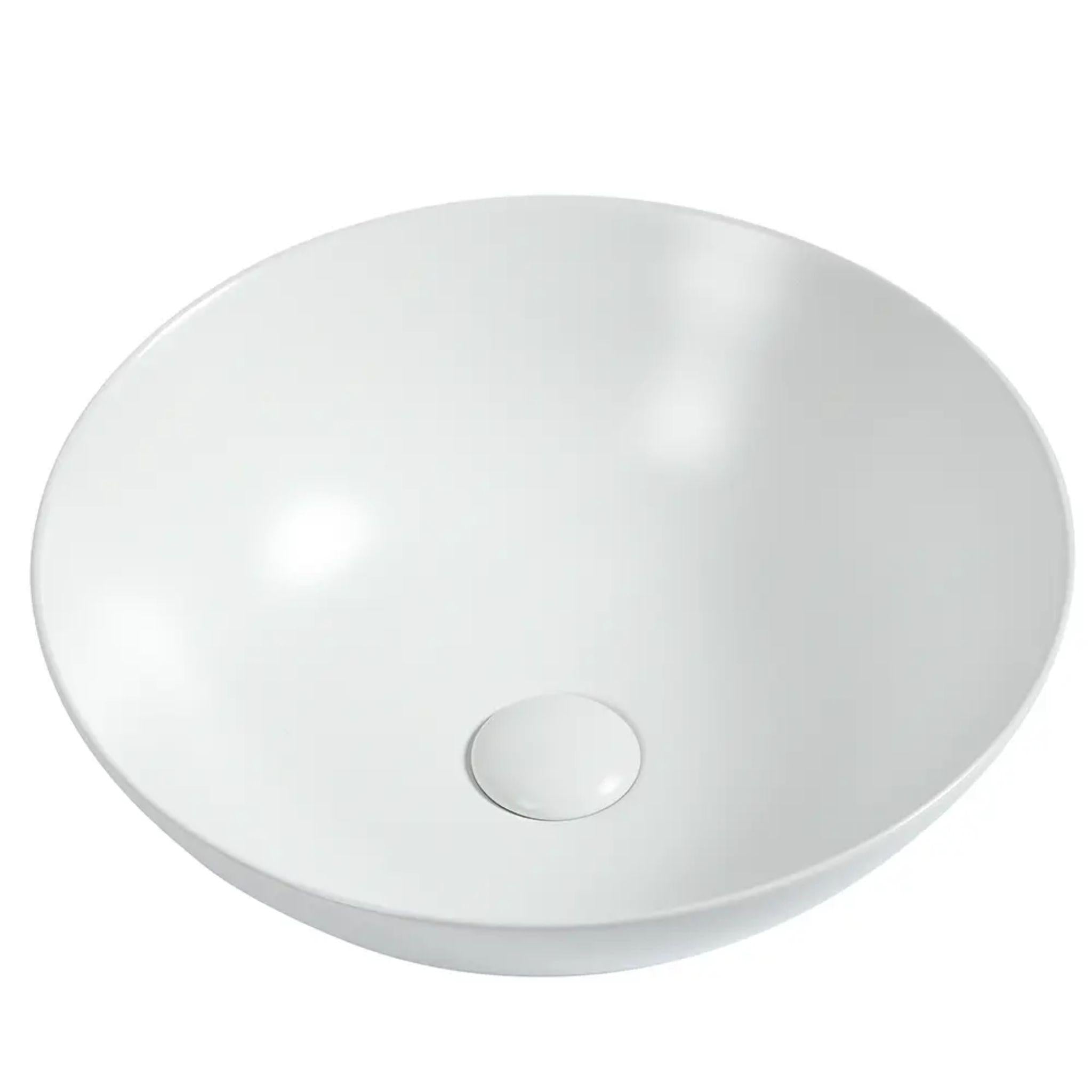 ZUMI RONDA ABOVE COUNTER BASIN MATTE WHITE 395MM