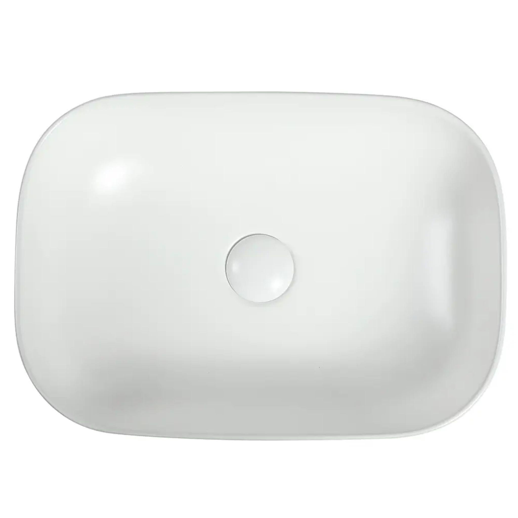 ZUMI BASAL ABOVE COUNTER BASIN GLOSS WHITE 465MM