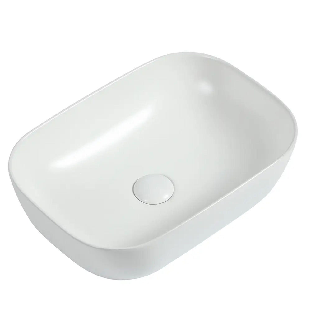 ZUMI BASAL ABOVE COUNTER BASIN GLOSS WHITE 465MM