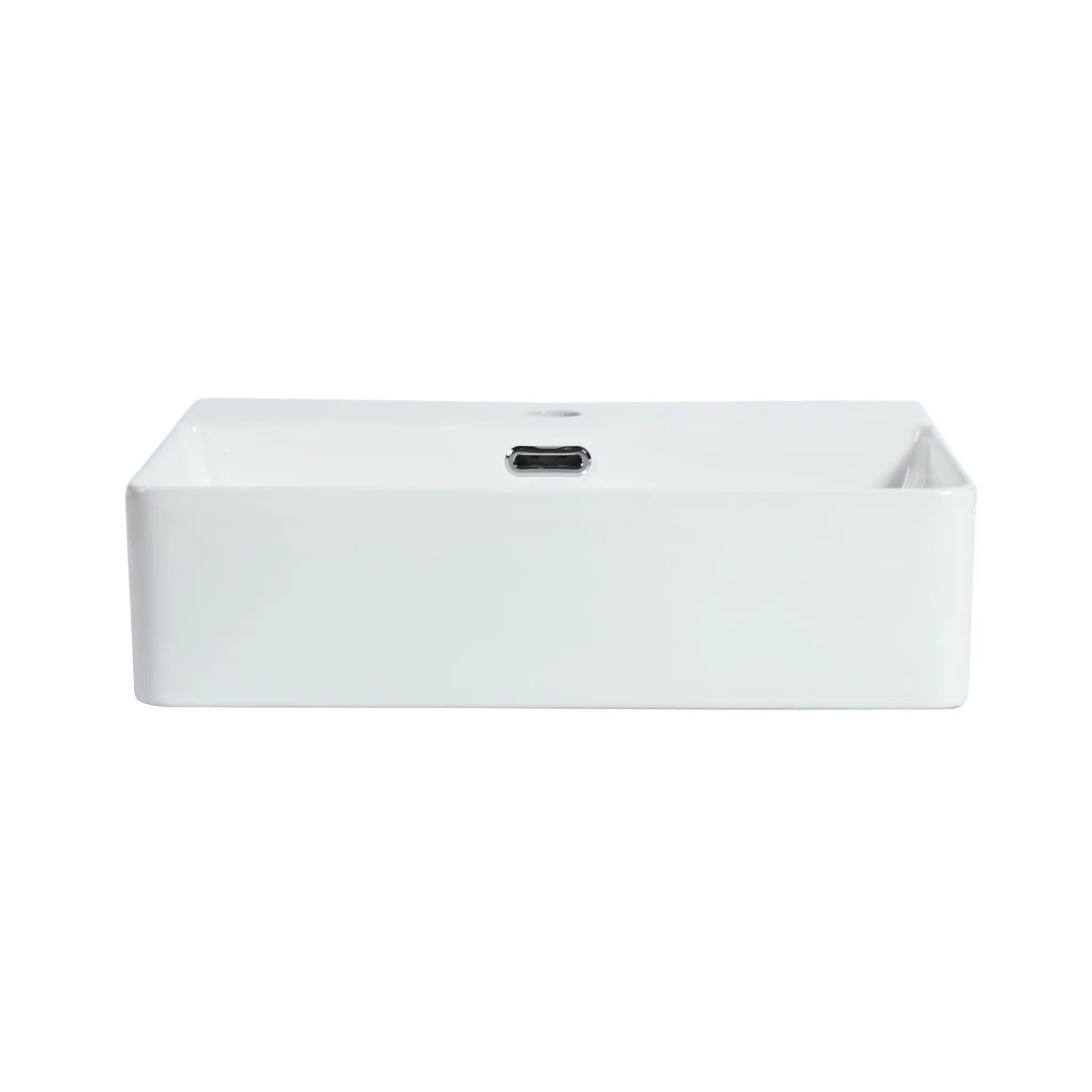 ZUMI SPRATO WALL HUNG BASIN GLOSS WHITE 505MM