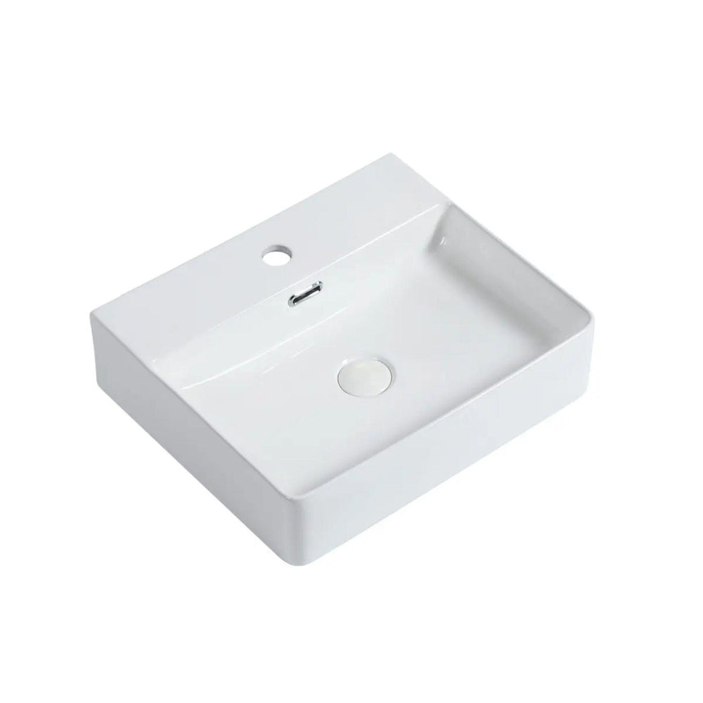 ZUMI SPRATO WALL HUNG BASIN GLOSS WHITE 505MM