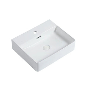 ZUMI SPRATO WALL HUNG BASIN GLOSS WHITE 505MM