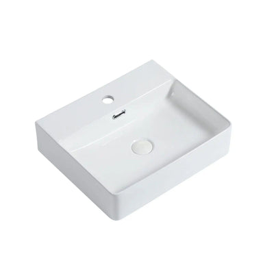 ZUMI SPRATO WALL HUNG BASIN GLOSS WHITE 505MM