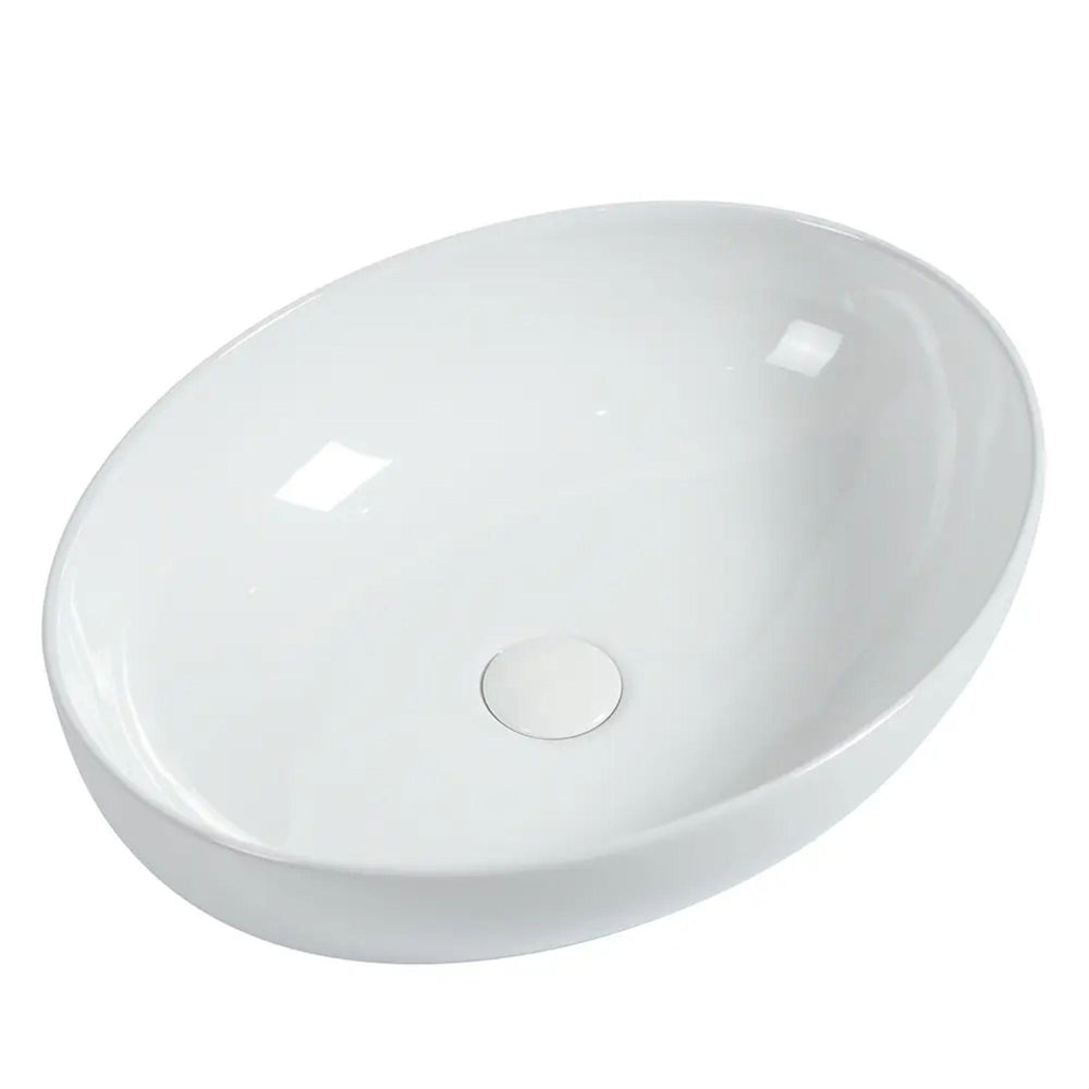 ZUMI PESINI ABOVE COUNTER BASIN GLOSS WHITE 520MM