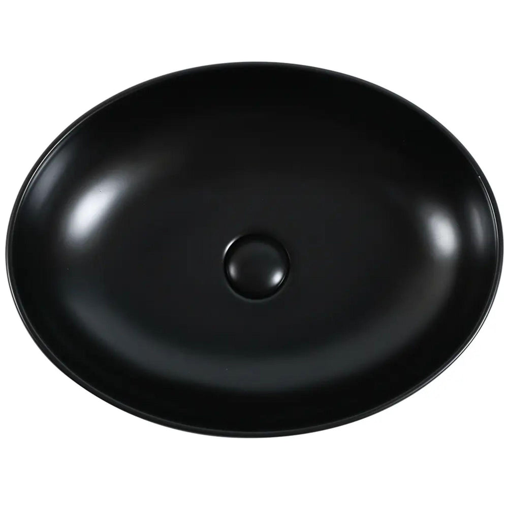 ZUMI PESINI ABOVE COUNTER BASIN MATTE BLACK 520MM