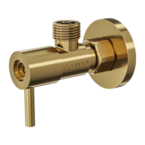 LINSOL ZARAH EASY TURN CISTERN TAP BRUSHED BRASS