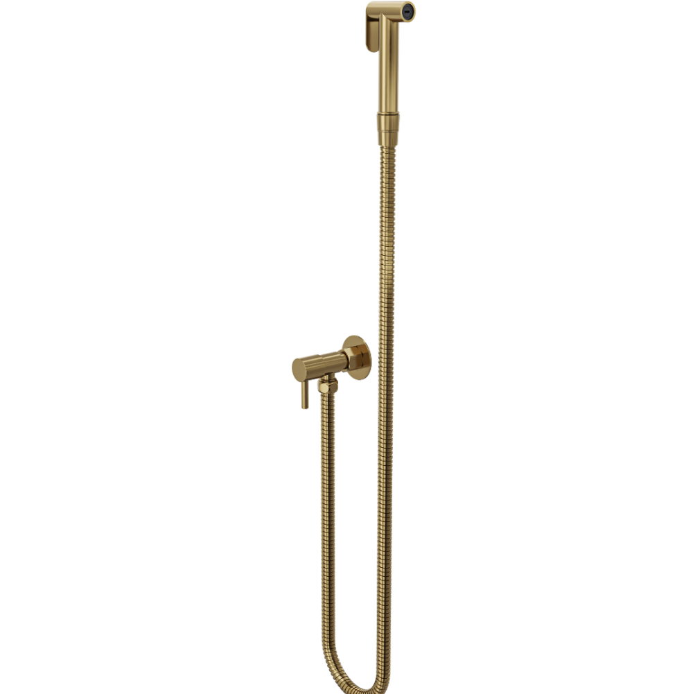 LINSOL ZARAH S2 BIDET/DOUCHE SPRAY WITH SINGLE CONTROLLER BRUSHED BRASS