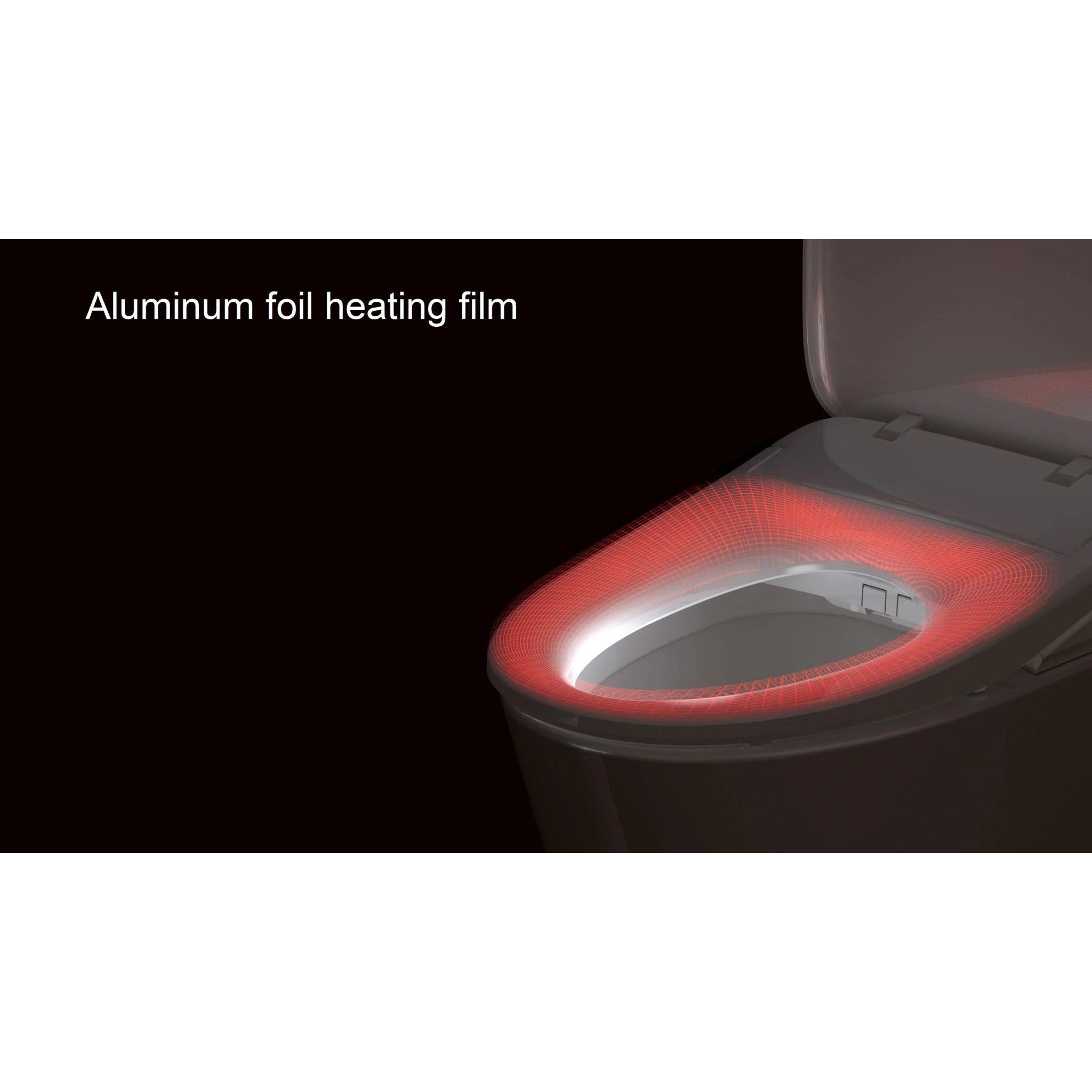 JOMOO SMART BIDET SEAT WITH REMOTE CONTROL ELONGATED GLOSS WHITE