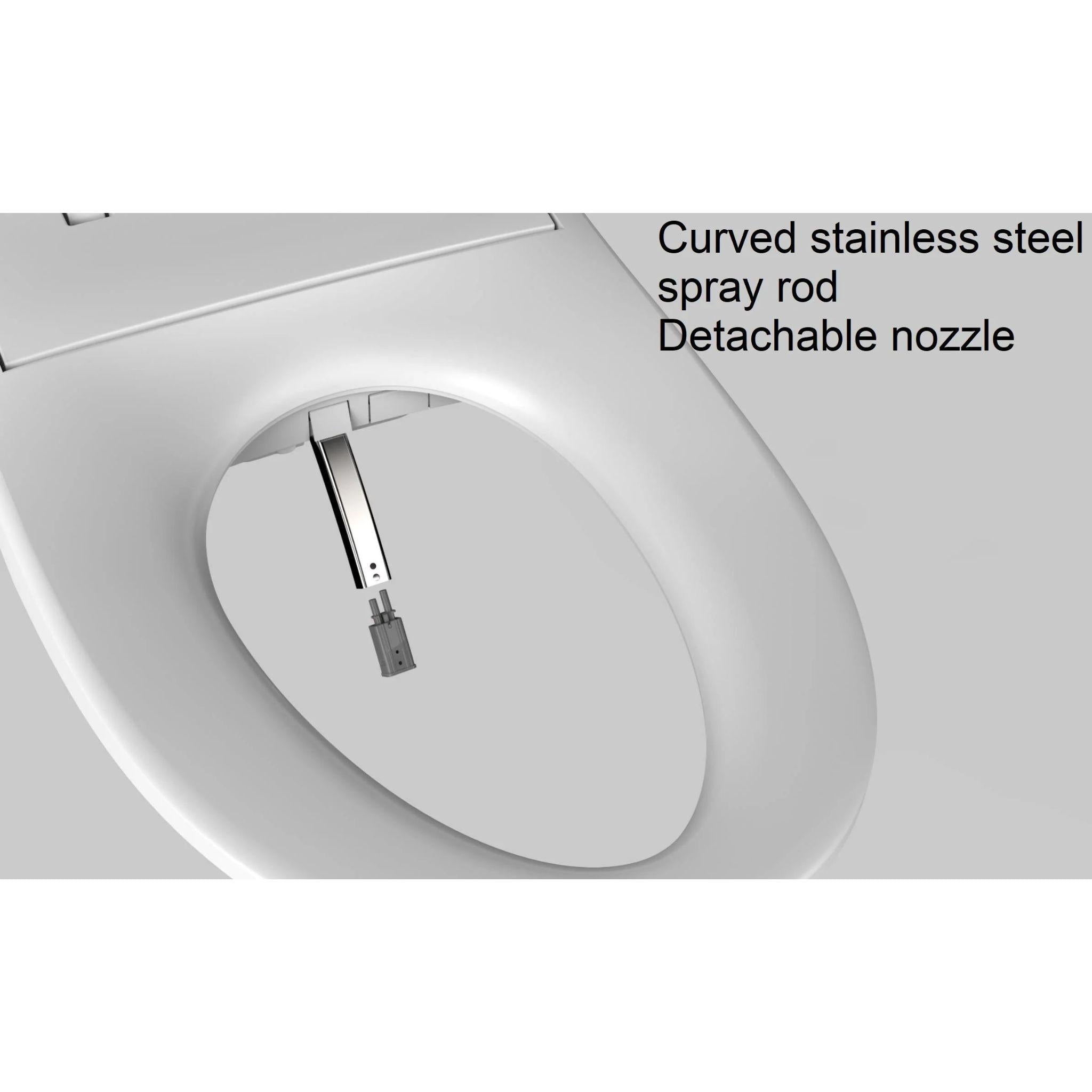 JOMOO SMART BIDET SEAT WITH REMOTE CONTROL ELONGATED GLOSS WHITE