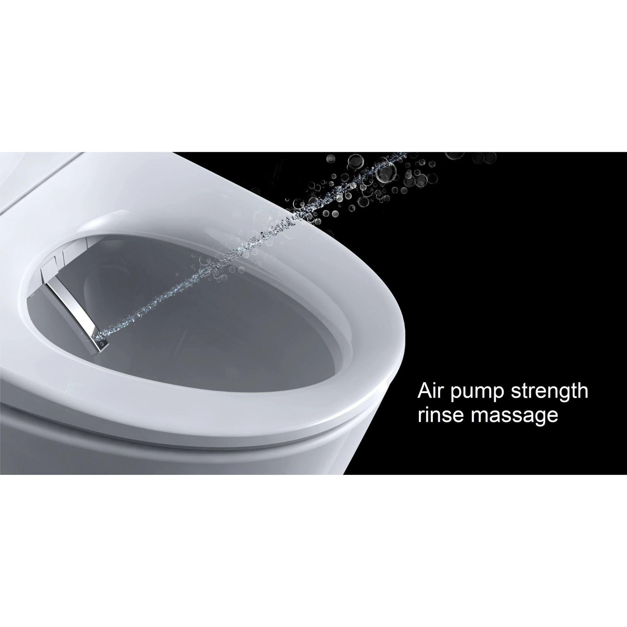JOMOO SMART BIDET SEAT WITH REMOTE CONTROL ELONGATED GLOSS WHITE