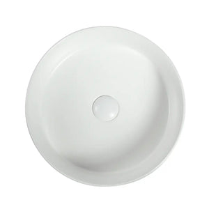 ZUMI LVIA SEMI-RECESSED AND DROP-IN CERAMIC BASIN MATTE WHITE 400MM