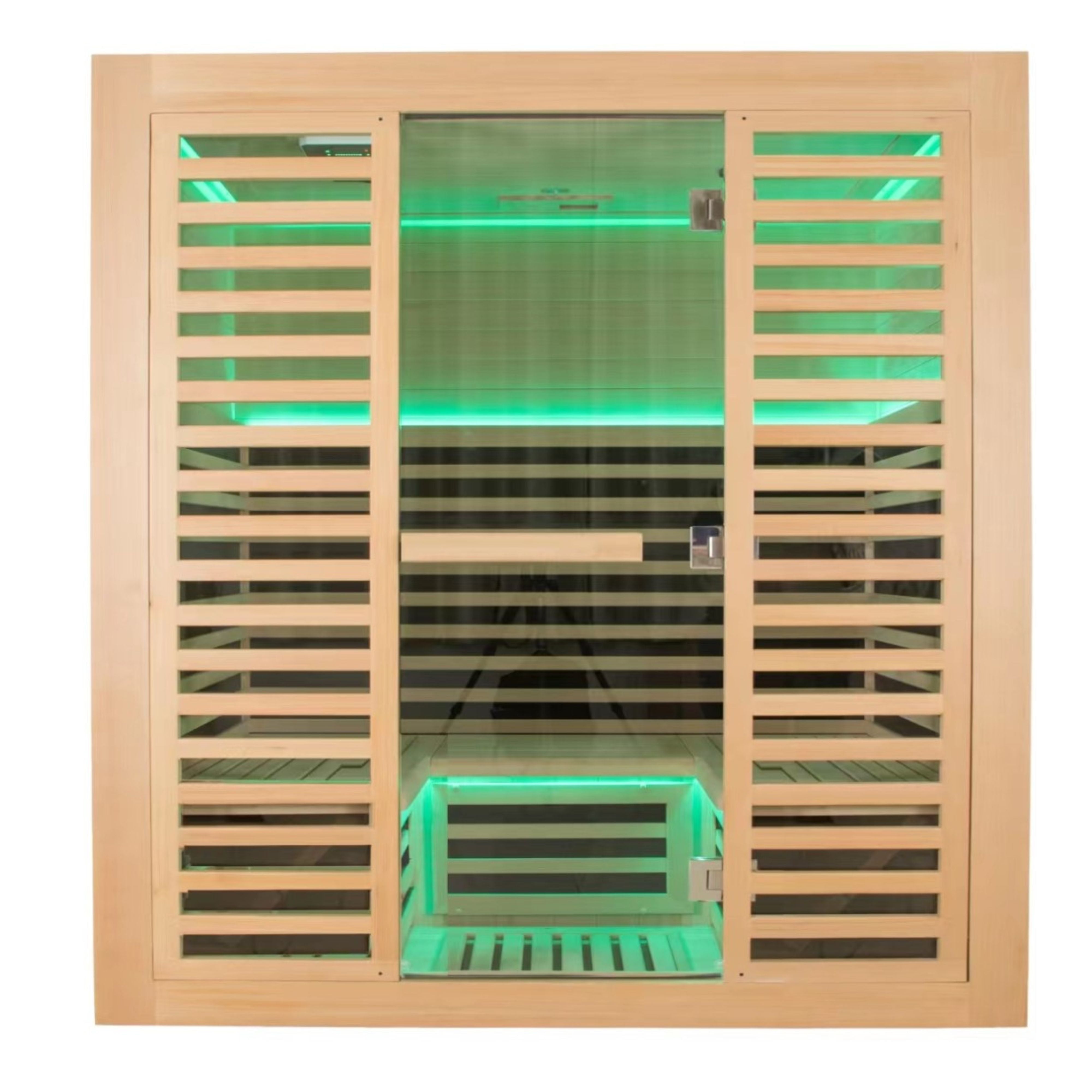 ZUA HEALTH 4 PERSON FAR INFRARED SAUNA ROOM LOW EMF VERSION