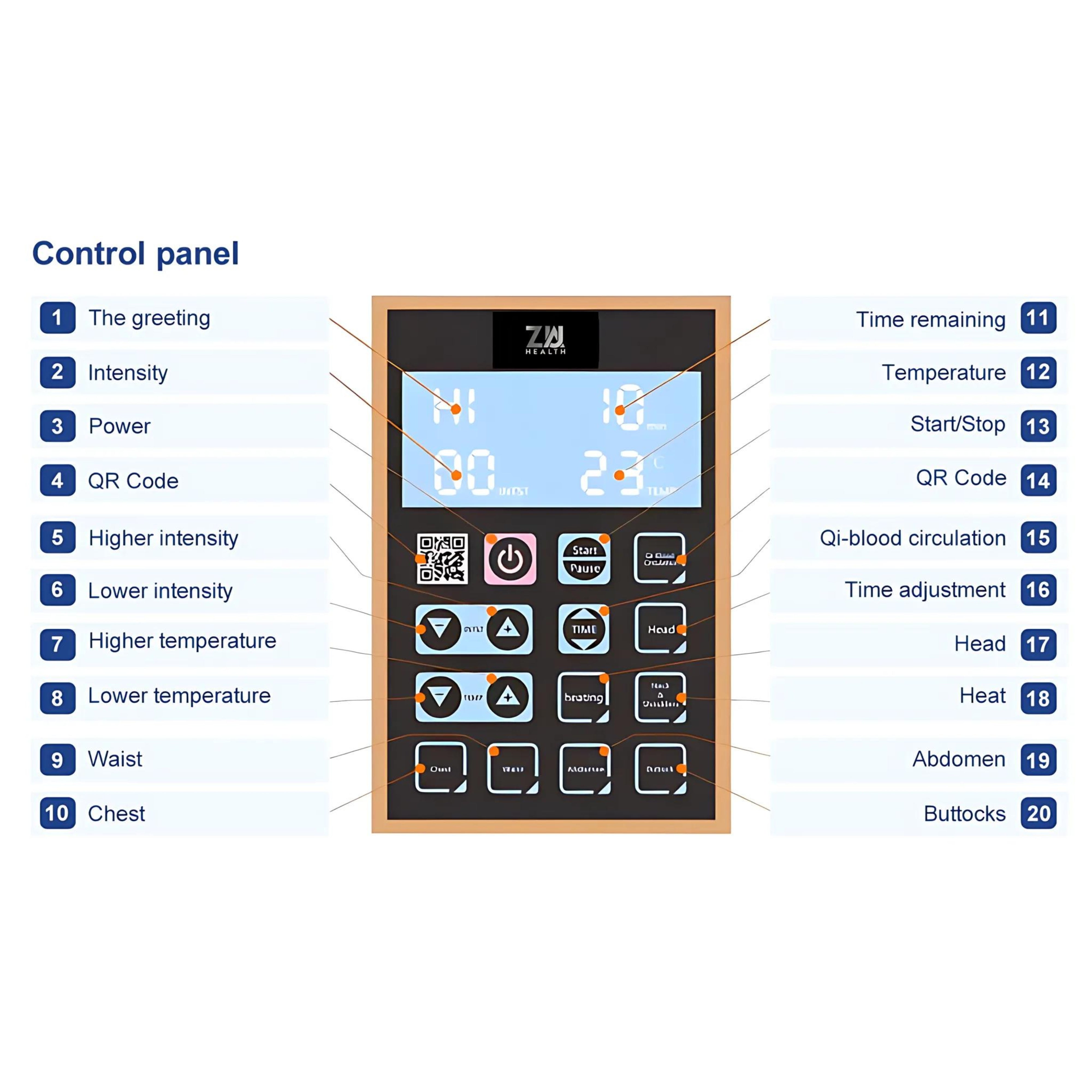 ZUA HEALTH 1 PERSON HALF BODY FAR INFRARED SAUNA THERAPY POD