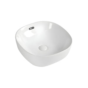 ZUMI VISTA ABOVE COUNTER BASIN GLOSS WHITE 420MM