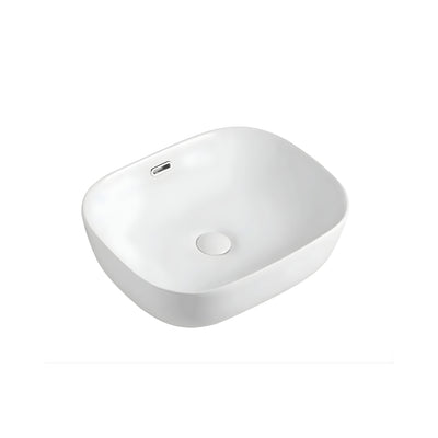 ZUMI ROVEEN ABOVE COUNTER BASIN GLOSS WHITE 500MM