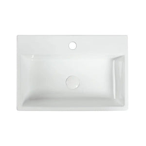 ZUMI APPESO WALL HUNG BASIN GLOSS WHITE 540MM