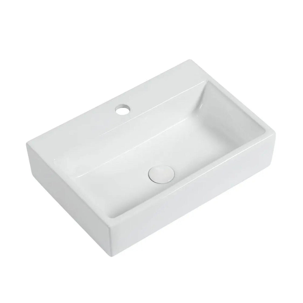 ZUMI APPESO WALL HUNG BASIN GLOSS WHITE 540MM