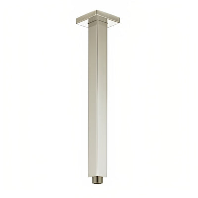 INSPIRE TARAN CEILING SHOWER ARM SQUARE 400MM BRUSHED NICKEL