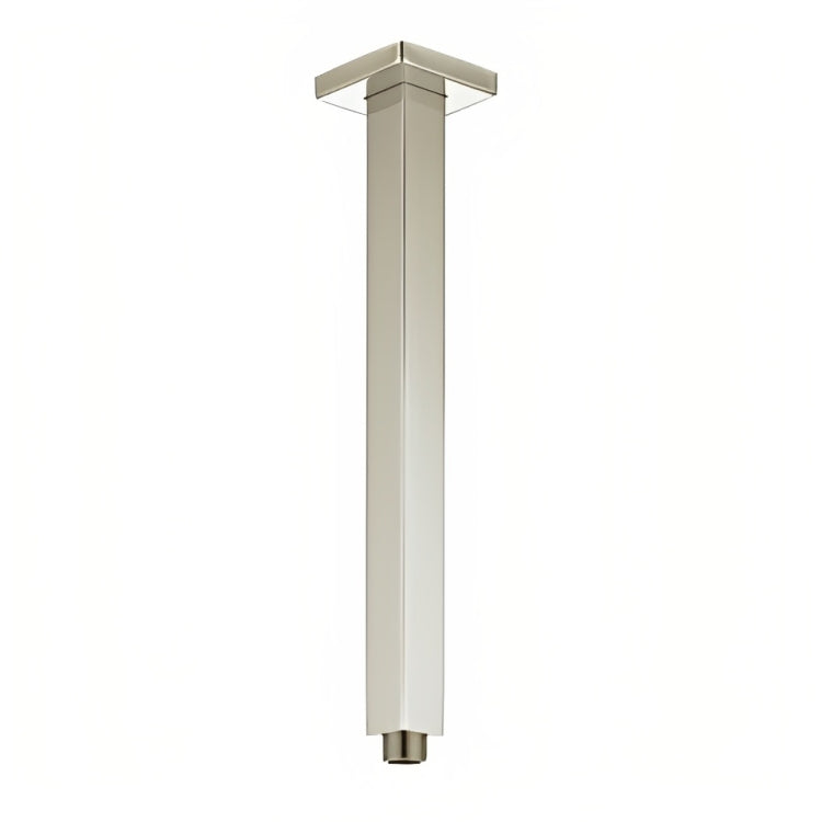 INSPIRE TARAN CEILING S/ARM SQUARE BRUSHED NICKEL 400MM