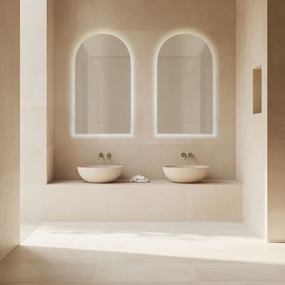 RADIANT HEATING FLESS ARK FRAMELESS LED MIRROR 550X1000MM