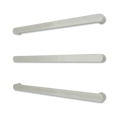 RADIANT RADIANT HEATING ASPEN CURVED HEATED SINGLE TOWEL RAIL CHROME (AVAILABLE IN 650MM AND 800MM)