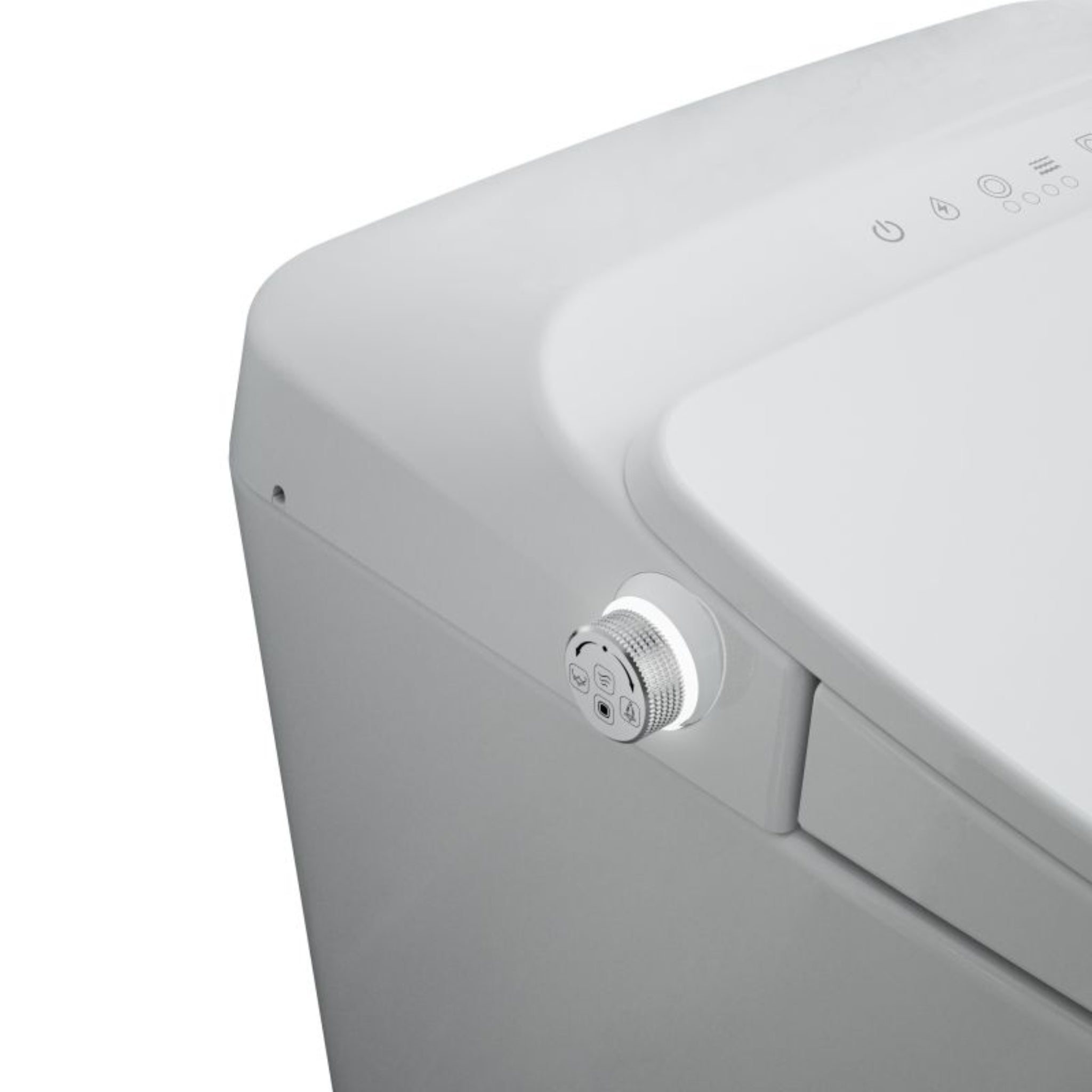 ATTICA CLAYA SPA WELLNESS SMART TOILET SUITE W/ REMOTE CONTROL GLOSS WHITE