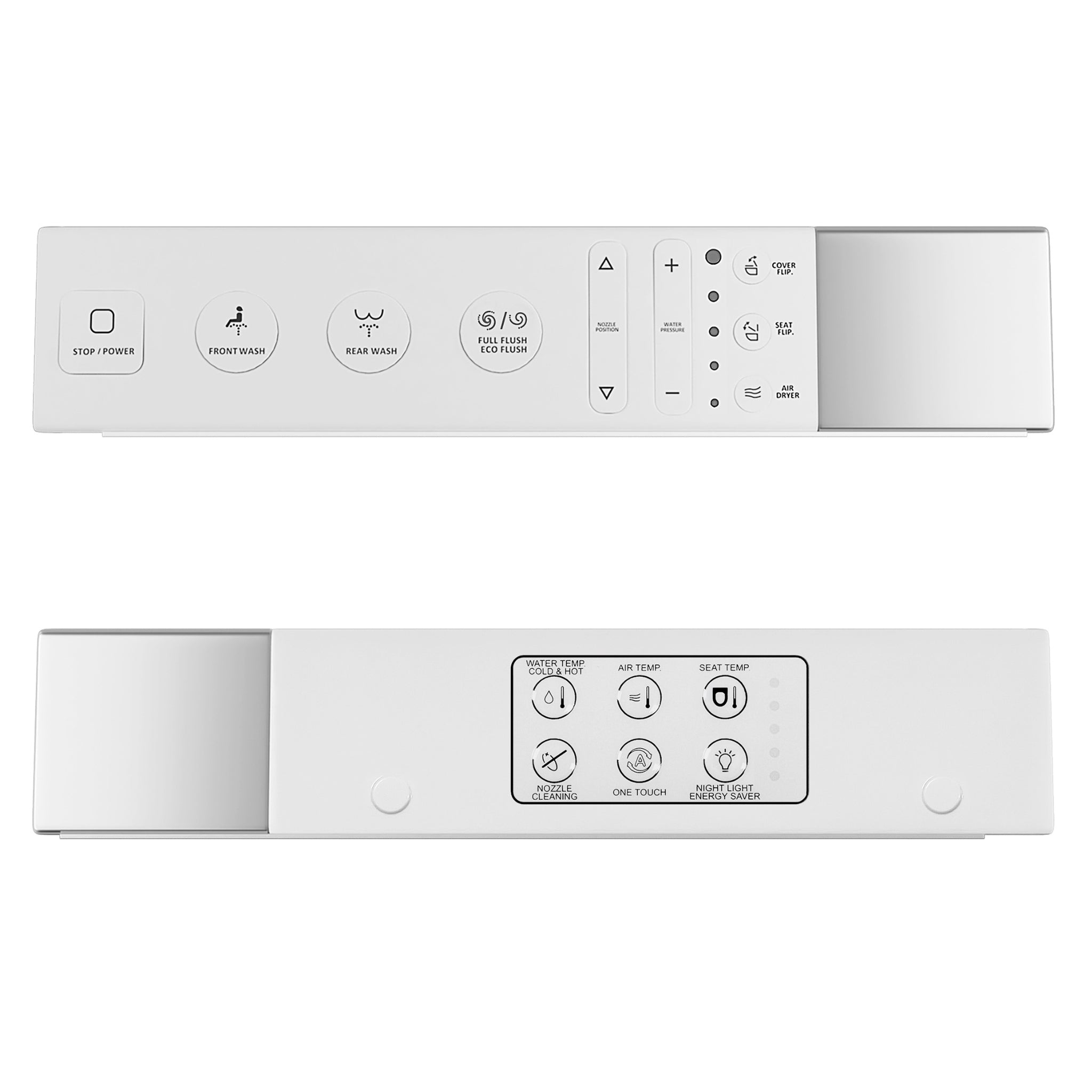 ATTICA CLAYA SPA WELLNESS SMART TOILET SUITE W/ REMOTE CONTROL GLOSS WHITE