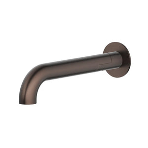 BELLA VISTA MICA SWIVEL BATH SPOUT CURVED 234MM DUSK BRONZE