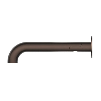 BELLA VISTA MICA SWIVEL BATH SPOUT CURVED 234MM DUSK BRONZE