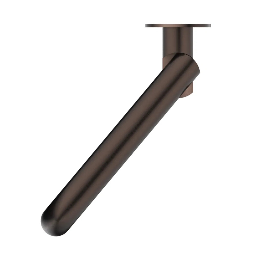 BELLA VISTA MICA SWIVEL BATH SPOUT CURVED 234MM DUSK BRONZE