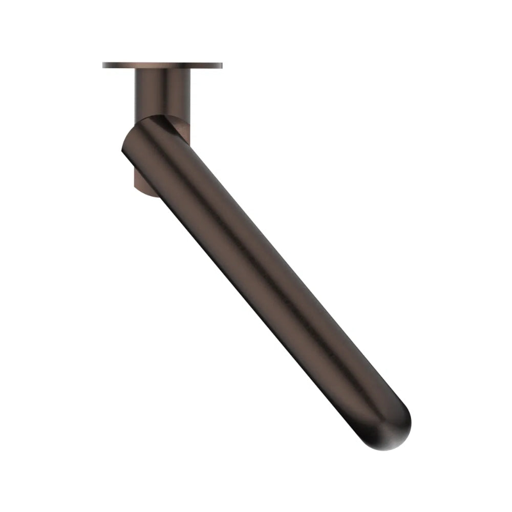 BELLA VISTA MICA SWIVEL BATH SPOUT CURVED 234MM DUSK BRONZE