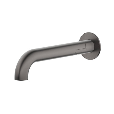 BELLA VISTA MICA SWIVEL BATH SPOUT CURVED 234MM GUN METAL