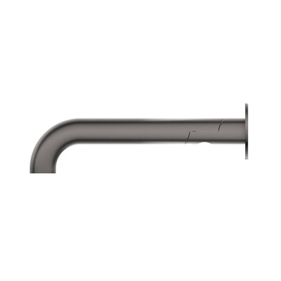 BELLA VISTA MICA SWIVEL BATH SPOUT CURVED 234MM GUN METAL