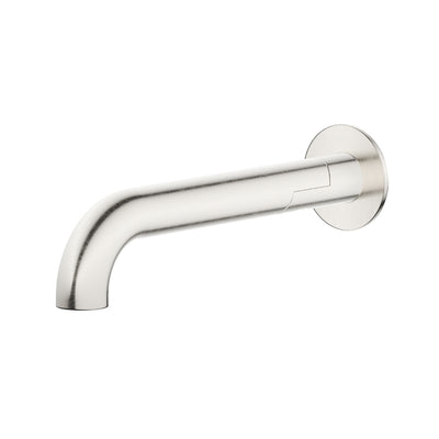 BELLA VISTA MICA SWIVEL BATH SPOUT CURVED 234MM BRUSHED NICKEL