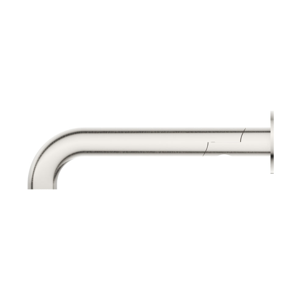 BELLA VISTA MICA SWIVEL BATH SPOUT CURVED 234MM BRUSHED NICKEL