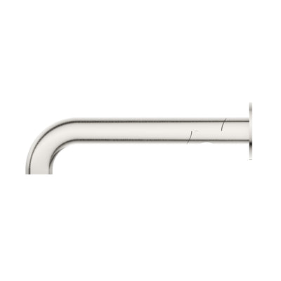 BELLA VISTA MICA SWIVEL BATH SPOUT CURVED 234MM BRUSHED NICKEL