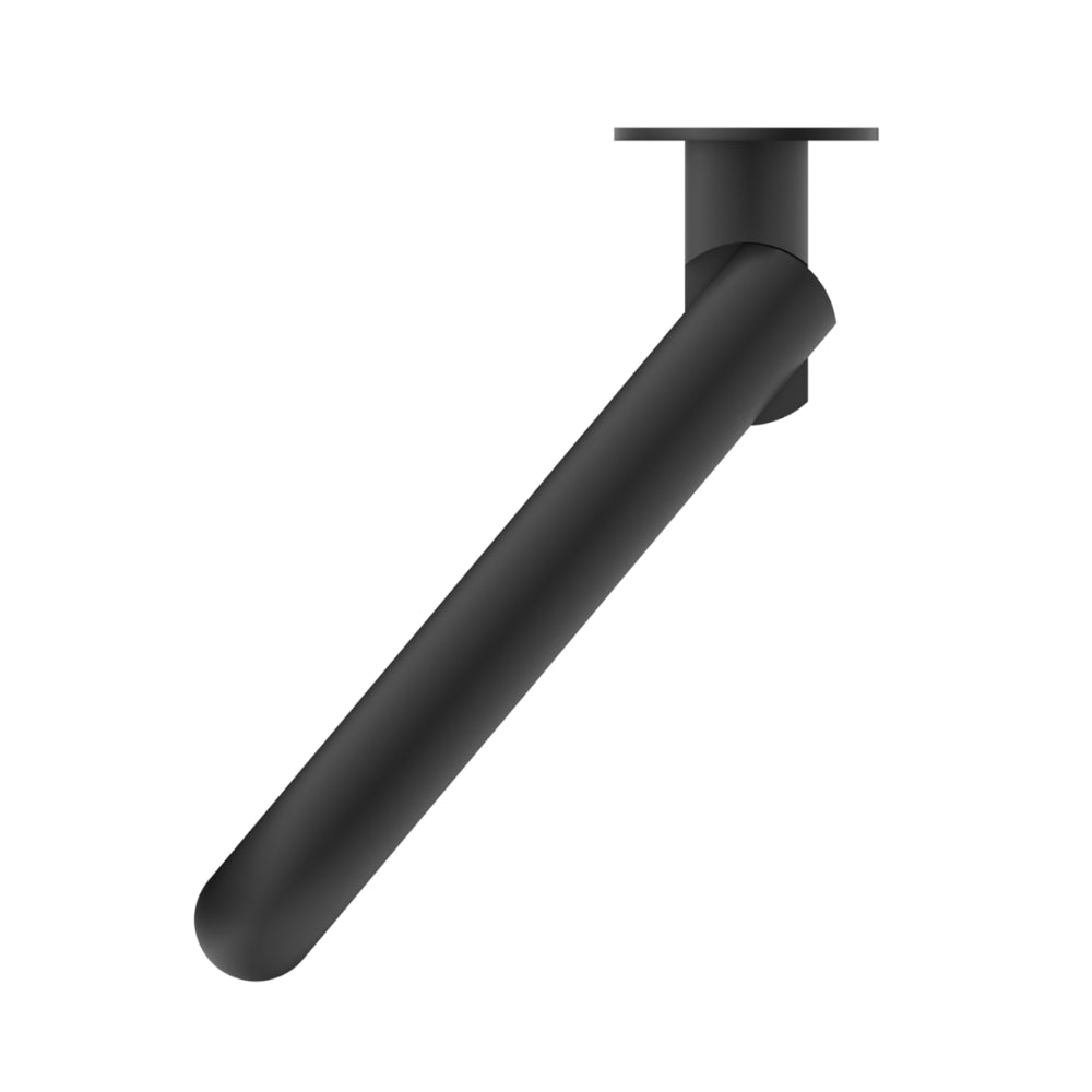 BELLA VISTA MICA SWIVEL BATH SPOUT 234MM CURVED BLACK