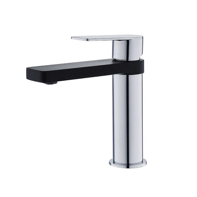 BELLA VISTA ZENON BASIN MIXER 155MM CHROME AND BLACK