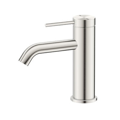 BELLA VISTA MICA LEAD FREE BASIN MIXER 160MM BRUSHED NICKEL