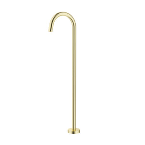 BELLA VISTA MICA CURVED FREESTANDING BATH MIXER 915MM FRENCH GOLD