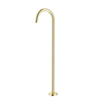 BELLA VISTA MICA CURVED FREESTANDING BATH MIXER 915MM FRENCH GOLD