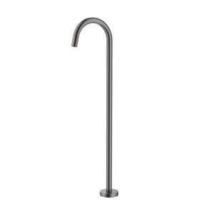BELLA VISTA MICA CURVED FREESTANDING BATH MIXER 915MM GUN METAL