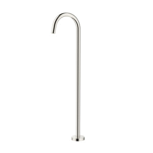 BELLA VISTA MICA CURVED FREESTANDING BATH MIXER 915MM BRUSHED NICKEL