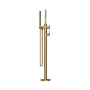 BELLA VISTA LVB MICA FREESTANDING BATH MIXER WITH HAND SHOWER 990MM LIVING BRASS