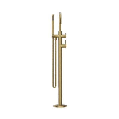 BELLA VISTA LVB MICA FREESTANDING BATH MIXER WITH HAND SHOWER 990MM LIVING BRASS