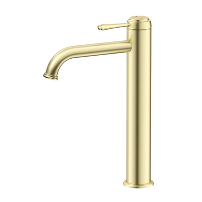 BELLA VISTA MICA HERITAGE LEAD FREE TALL BASIN MIXER 292MM FRENCH GOLD