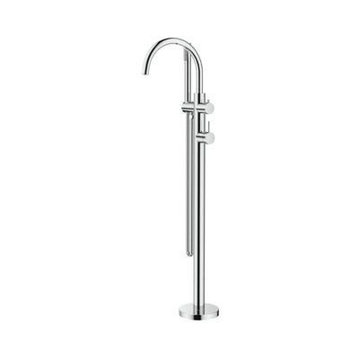 BELLA VISTA MICA FREESTANDING BATH MIXER WITH HAND SHOWER 850MM CHROME